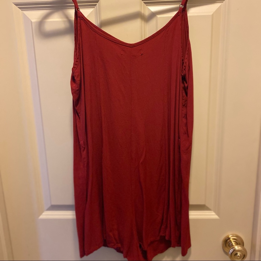 Burnt orange romper!